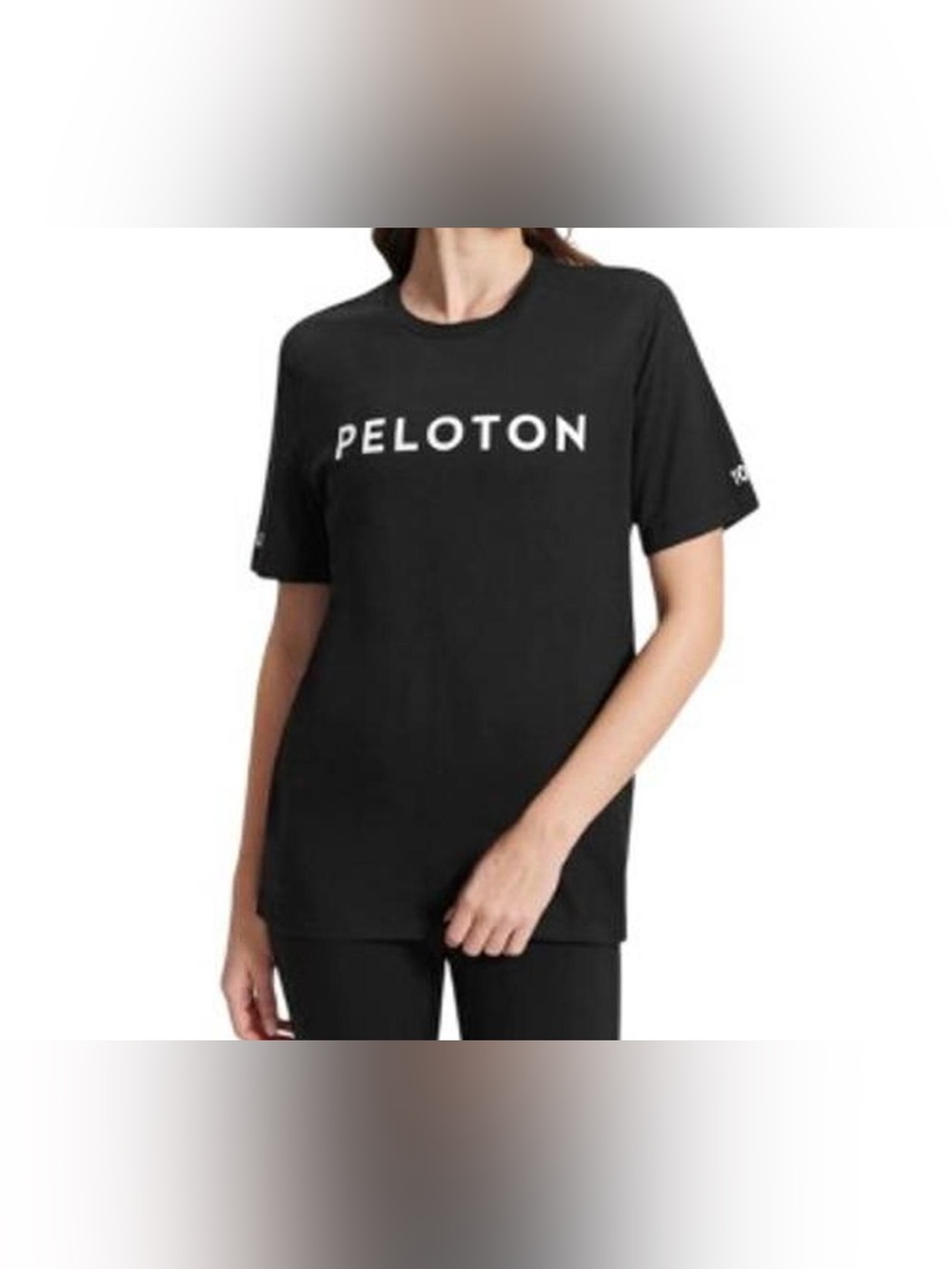 Peloton Short Sleeve T Shirt Women’s Size Large Black And White